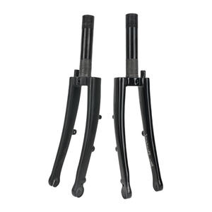 4oem brompton gấp xe đạp sợi <span class=keywords><strong>carbon</strong></span> brompton phía trước ngã ba 74mm Đĩa/C phanh phổ 245G Xe đạp phía trước ngã ba - Product Image 1