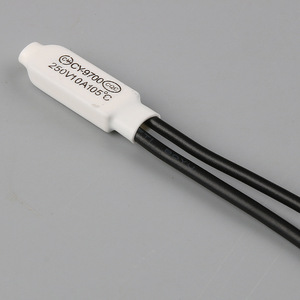 Ck-9700 Thermal Protector <b>Temperature</b> Switch 250V 10A 105C Automatic Reset White Sleeve Household Appliance <b>Control</b> - Product Image 1