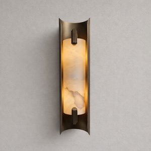 Lámpara de pared estilo chino LED 120x480 de mármol para sala de estar, dormitorio, pasillo - Product Image 1