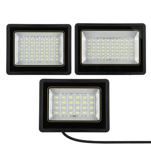 ไฟส่องสว่าง LED 100W AC185V-265V หรือ AC110V-265V IP67 ตัวเรือนอะลูมิเนียมหล่อขึ้นรูป ชิป SMD 2835 ติดตั้งบนพื้น รับประกัน 1 ปี - Product Image 1