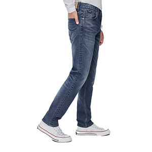 Custom <b>Dark</b> <b>Blue</b> <b>Jeans</b> for Men Washed Cotton High Quality Vintage Slim Fit <b>Denim</b> Pants Trousers Men's <b>Jeans</b> - Product Image 2