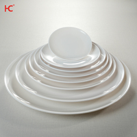 23010 Assiettes jetables en mélamine chinoise 10" 12" personnalisées en plastique blanc uni