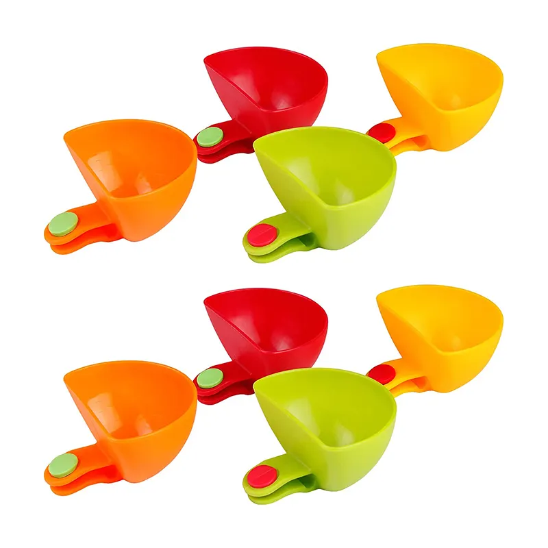 Dip Clip Bowl Plate Holder Color Plastic Dish Chip And Dip Serving Set For Spice Tomato Sauce Salt Veggie Vinegar Ketchup Chips