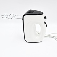 Mélangeur à main 300w réglable/mélangeur à main électrique turbo à 5 vitesses avec batteurs et crochets à pâte batteur à œufs électrique