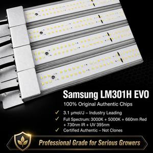 ไฟปลูกต้นไม้ 320W <span class=keywords><strong>Samsung</strong></span> LM301H EVO ให้ค่า PPFD สูง 3.14umol/<span class=keywords><strong>J</strong></span> สเปกตรัมเต็มรูปแบบ ปรับความสว่างได้ สำหรับปลูกพืชในร่ม - Product Image 2