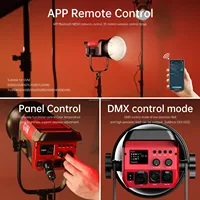 GVM Officiel PRO SD300B 300W Lumière LED contrôlée par DMX pour la production vidéo professionnelle 2700-6800K CCT CRI 97
