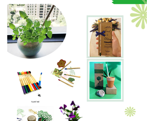 Nouveau crayon en bois vert créatif imprimable avec logo, plante en pot, capsule végétale - Product Image 6