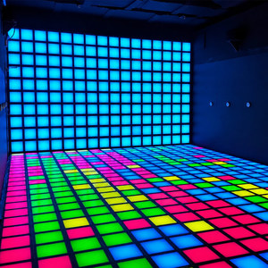 Juego activo de <span class=keywords><strong>escape</strong></span> interactivo Led Pixel Grid Floor <span class=keywords><strong>Room</strong></span> Arena Activar luz Led Floor Is lava Games - Product Image 1
