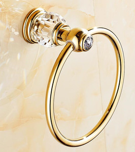 Europeo di Lusso In Oro di Cristallo In Ottone Accessori Per il Bagno Bagno Hardware Set di Sapone Oro Piatto Tovagliolo di Carta Titolare invia dalla Russia - Product Image 3