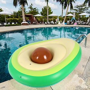<span class=keywords><strong>Flotador</strong></span> inflable en forma de <span class=keywords><strong>aguacate</strong></span> del fabricante para adultos, salón flotante para uso en piscina - Product Image 3