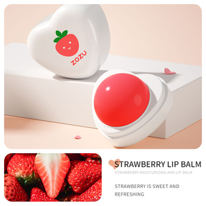 Baume à lèvres hydratant ZOZU Private Label, goût fraise pêche, baume à lèvres en boule, baume à lèvres bio - Product Image 6