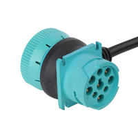 Cable adaptador de 16 pines hembra a J1939 tipo 2 macho hembra Sae J1939 de 9 pines para equipos de transporte mediante telemática, gestión de flotas o