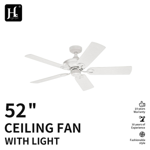 Vintage-style <b>ceiling</b> fan with silent operation, 5 MDF blades, white, 3-speed, zippered - Product Image 2