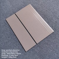Foshan moderne porcelaine résistant à l'usure 18mm d'épaisseur mat antidérapant escalier bande de roulement carreaux de sol pour Villa cour extérieure pierre