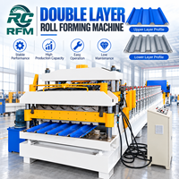 Machine de profilage à double couche pour tôles de toiture en acier prélaqué, tuiles émaillées et profilés trapézoïdaux, ligne automatique CE