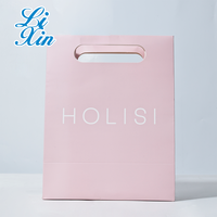 Sacs en papier de luxe pour emballages cadeaux, sacs de shopping, sacs de beauté, sacs à cosmétiques, sacs à lèvres, sacs à vêtements, avec poignées découpées sur mesure de haute qualité, recyclables