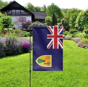 <span class=keywords><strong>Drapeau</strong></span> de jardin de haute qualité personnalisé, numérique, écologique, avec <span class=keywords><strong>drapeau</strong></span> des îles Turks et Caicos, design double face, décoration extérieure pour la cour - Product Image 3