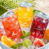Boîtes en plastique PET de 250 ml et 350 ml avec logo personnalisé, motif et languette d'ouverture facile, boîtes transparentes pour soda