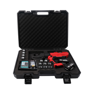 Máquina prensadora hidráulica QS400 de alta potencia, <span class=keywords><strong>crimpadora</strong></span> eléctrica de acero inoxidable para terminales de cobre, herramienta de operación continua - Product Image 6