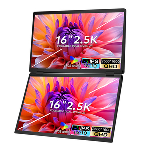 Monitor Portátil Plegable de 16 Pulgadas, 2.5K, IPS QHD 2560x1600, 16:10, Doble Pantalla - Product Image 1