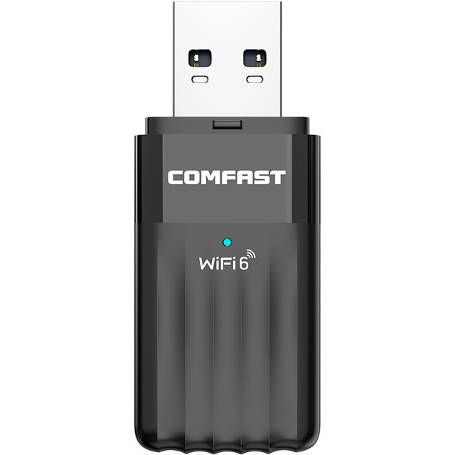 High-Speed AX900 Comfast CF-943AX WiFi 6 Adapter - Driver-Free Dual Band USB 3.0 Dongle for PC/Desktop
