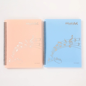Carpeta de Plástico Transparente con Espiral para Partituras, Tamaño A4, con Logotipo Personalizado al por Mayor, para Escuelas de Música y Suministros de Entrenamiento de Piano - Product Image 1