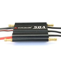 ESC Brushless Étanche Série FlyMonster Flycolor 50A/70A/90A/120A/150A avec Support BEC 2-6S 5.5V/5A pour Bateau RC et Drone FPV