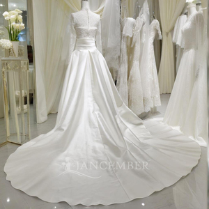 Xx107 Luxury Ivory Ball Gown <b>Wedding</b> Dress Sweetheart Neckline Chapel Train Floor-Length Floral Lace Applique Fitted Bridal Gown - Product Image 6