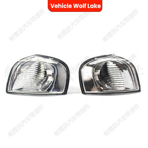 Luces de esquina Wolf Lake para Volvo S80 1999-2006, lámpara halógena con moldura plateada - Product Image 3