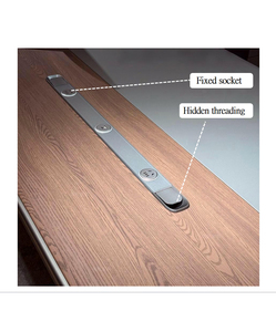Scrivania Direzionale Moderna Personalizzata con Design a Pannelli, Costruzione in Legno Ecologico, Tavolo da Lavoro Modulare Durevole per Ufficio - Product Image 3