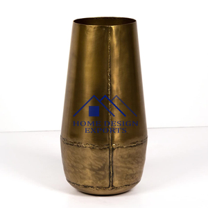 Antique <b>Gold</b> Metal Flower Pots and <b>Vases</b> Latest Design for Home Hotels and Restaurants for Weddings and Decor - Product Image 2