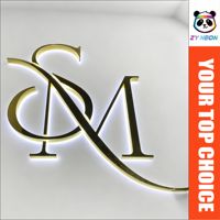 Signalétique murale 3D LED rétroéclairée personnalisable pour salons de beauté et espaces commerciaux - Étanche IP65 avec télécommande
