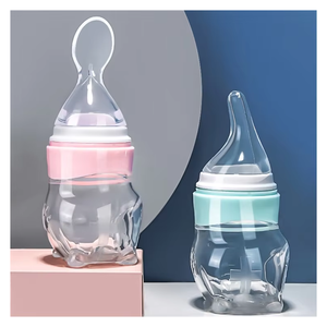 Tiktok – bouteille de médicaments en Silicone pour bébé, jus de fruits, nourriture, riz, céréales, cuillère - Product Image 1