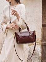 Sac à main de luxe pour femme en cuir véritable haut de gamme, style urbain simple, en cuir de vachette pleine fleur, rétro, avec fermeture éclair, idéal pour l'été