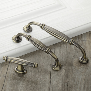 Furniture Handle Bar Cabinet <b>Door</b> Pulls Zinc Alloy European Style Durable Black Ivory Antique Bronze - Product Image 3