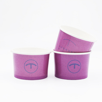Gobelet en papier jetable personnalisé de 4 oz pour crème glacée, bol de dégustation en papier épaissi, gobelet en papier pour yaourt