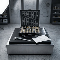 Boîte à outils populaire pour grossistes OEM d'usine, 99 pièces, coffret métallique, jeu de forets HSS à revêtement titane pour le perçage du bois et du métal