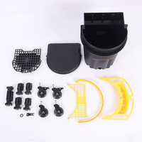 Seau multifonctionnel professionnel OEM Shinetoola ST-AD-1 à roulettes pour lavage et nettoyage de voiture, châssis, roues, couvercles, norme CE