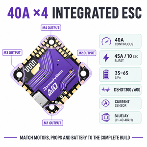 Contrôleur <span class=keywords><strong>de</strong></span> <span class=keywords><strong>vol</strong></span> FPV SpeedyBee F405 AIO 40A Bluejay 3-6S 25,5 mm ESC 4-en-1 Type C <span class=keywords><strong>pour</strong></span> <span class=keywords><strong>drone</strong></span> Cinewhoop - Product Image 4