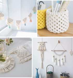 <span class=keywords><strong>Kit</strong></span> de bricolage en <span class=keywords><strong>macramé</strong></span>, bâtons en bois, anneaux, perles colorées, <span class=keywords><strong>kit</strong></span> de capteur de rêves en <span class=keywords><strong>macramé</strong></span> boho - Product Image 4