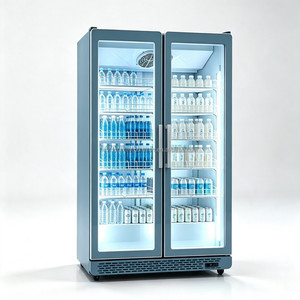 Vitrina de Exhibición de Doble Puerta con Vidrio Completo de Alta Calidad y Vitrina Vertical de Gran Capacidad para Bebidas - Product Image 2