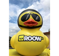 Ballon géant gonflable en PVC personnalisé BOYI, en forme de canard de dessin animé, pour événements commerciaux et fêtes