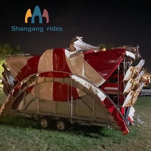Manège mobile sur remorque, carrousel portable, pas de fondation requise, équipement de fête foraine itinérant - Product Image 6