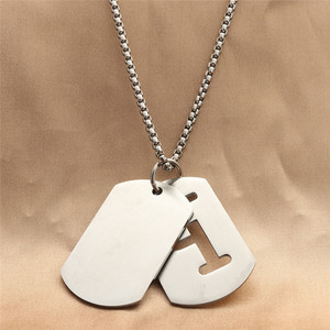 <b>Titanium</b> Steel P Letter Pendant Rainbow Colorful Themed Men's Necklace Everyday Wear Geometric Retro Style 280633 - Product Image 2