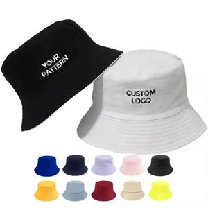 Custom Bucket Hat With Logo Support Embroidery Craft Summer Hot Sale Sunscreen Fisherman Hat Outdoor Travel Fishing Casual Hat - Product Image 1