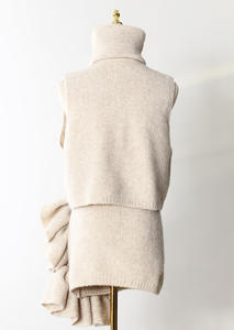 Unico maglione Casual alla moda primaverile tre Set <span class=keywords><strong>3</strong></span> pezzi Set abbinamento Set Cardigan lungo donna Mini gonna - Product Image 6