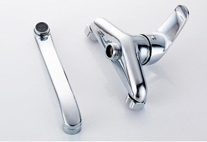 Grifo de Cocina de Latón, Grifo de Cocina de Latón Sin Plomo, con Certificación WaterSense, Certificación CUPC y Certificación NSF, para <span class=keywords><strong>Apartamentos</strong></span>, Montado en la Pared - Product Image 4