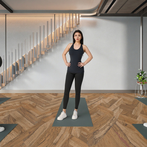 Conjunto de Yoga Personalizable para <span class=keywords><strong>Mujer</strong></span>, Ropa Deportiva Femenina, Conjunto Deportivo de Dos Piezas para Gimnasio, <span class=keywords><strong>Kit</strong></span> de Ropa Deportiva para <span class=keywords><strong>Mujer</strong></span> - Product Image 4