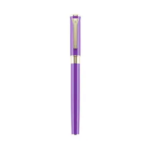 Stylos à encre gel avec logo Stylo roller en métal Stylos promotionnels avec logo personnalisé pour les salons promotionnels Cadeaux d'entreprise souvenirs