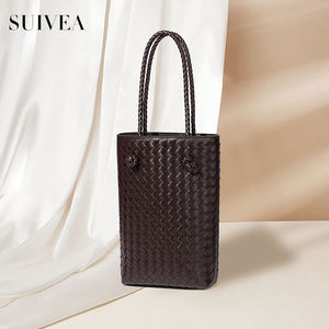 New Handiwork Braided Bag Bucket <b>Handbag</b> Large Capacity Fashion Bag Woman Niche Leisure Texture Versatile Underarm Bag - Product Image 5